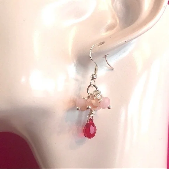 𝅺SWAROVSKI Sterling Silver Earrings Swarovski Briolettes Handcrafted